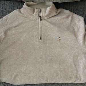 Ralph Lauren Light Brown Zip-Up Sweater